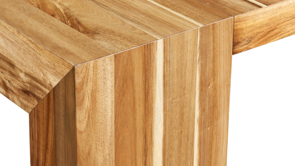 Australian Acacia::Gallery::Expanded Australian Acacia Transformer Table Close Up