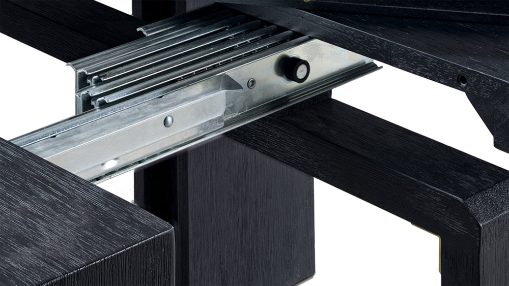 Canadian Dark Oak::Gallery::Canadian Dark Oak Transformer Table Expandable Table Hardware