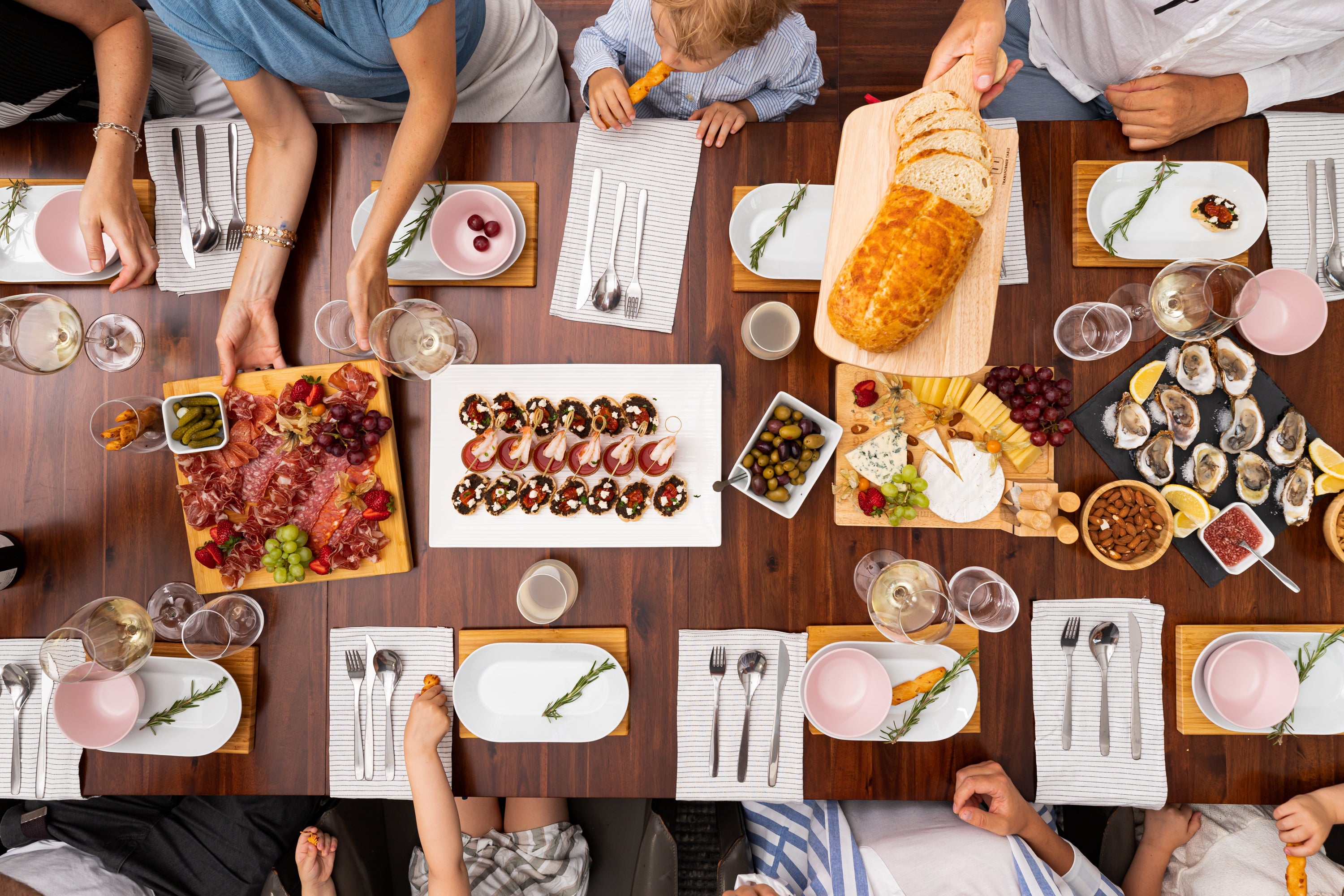 Don’t sweat it too much, no one will notice the lack of decor if your dining table is full of food - which we’re sure it will be. 