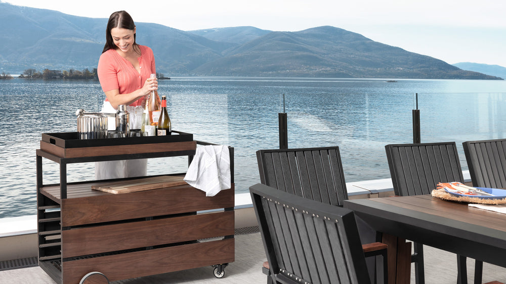 Mocha Brown::Gallery::Transformer Patio Bar Cart