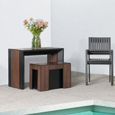 Mocha Brown::Gallery::Transformer Patio Chairs