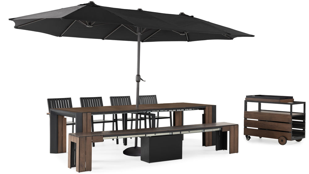 Mocha Brown::Gallery::Transformer Patio Umbrella