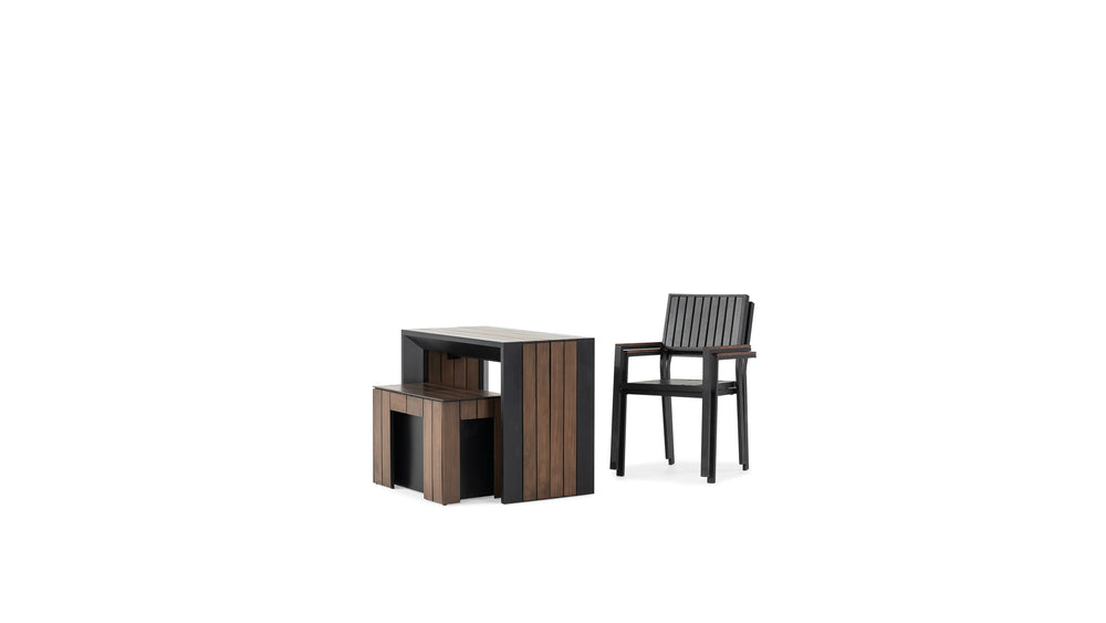 Mocha Brown::Gallery::Transformer Patio Dining Set