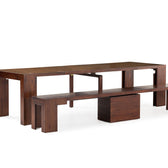 American Mahogany::Gallery::American Mahogany Transformer Table Shown with Removable Panels