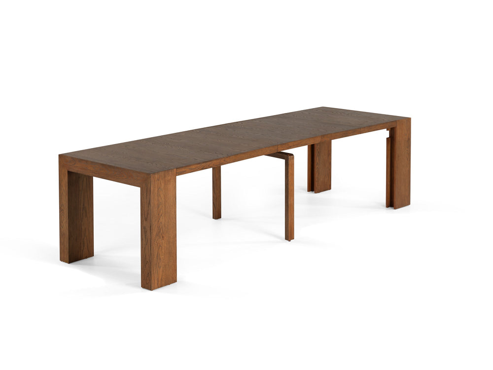 American Walnut::Gallery::Expanded American Walnut Transformer Table Showing Removable Panels