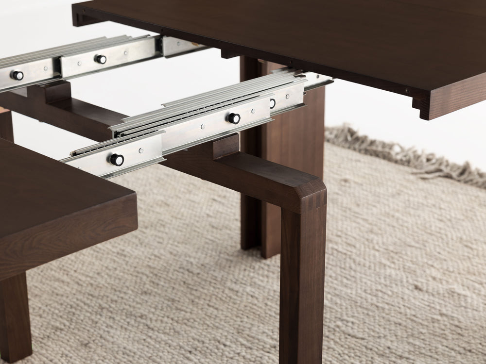 Brazilian Sequoia::Gallery::Brazilian Sequoia Transformer Table Shown with Removable Panels