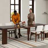 Brazilian Sequoia::Gallery::Brazilian Sequoia Transformer Table Shown with Removable Panels