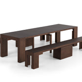 Brazilian Sequoia::Gallery::Brazilian Sequoia Transformer Table Shown with Removable Panels