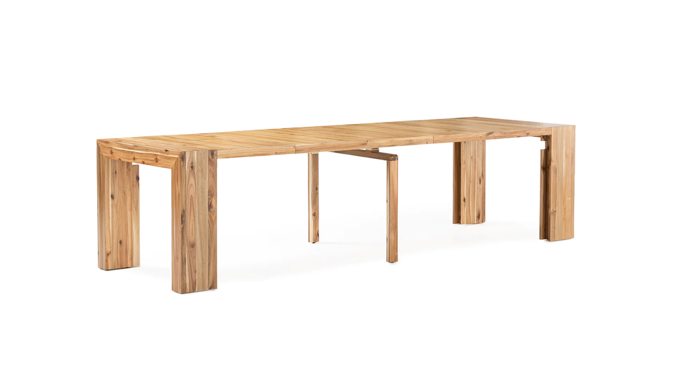 Australian Acacia::Gallery::Australian Acacia Transformer Table Shown with Removable Panels