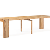 Australian Acacia::Gallery::Australian Acacia Transformer Table Shown with Removable Panels